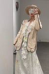 MUTEDANCE striped flower dye jacket MD22FW53 PM53